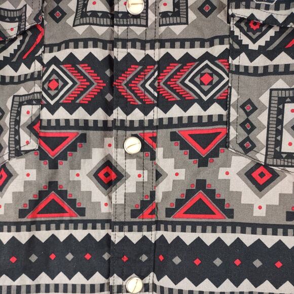 Platini Western Snap Button Long Sleeve Shirt, Size XL - Picture 6 of 10